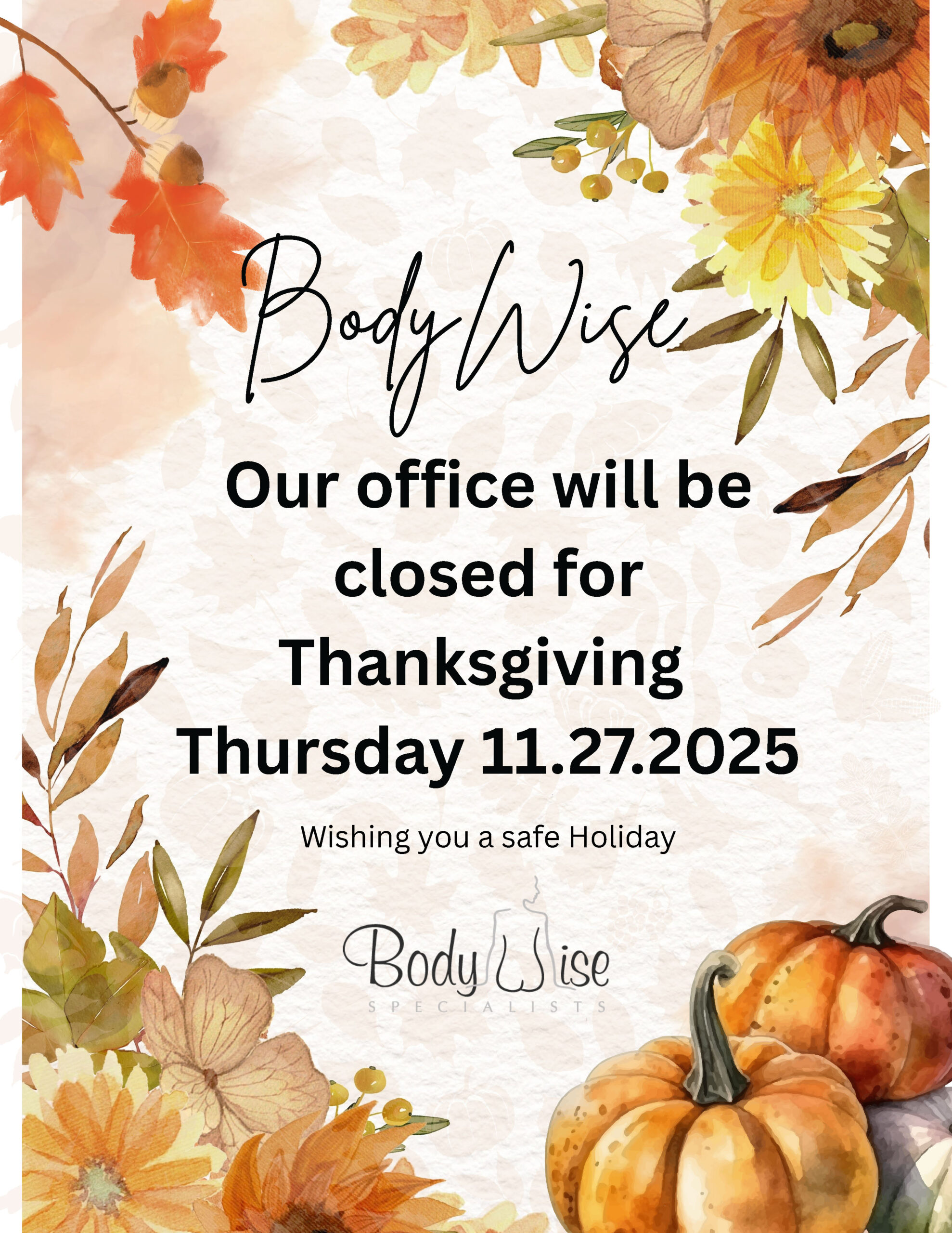 Thanksgiving Hours