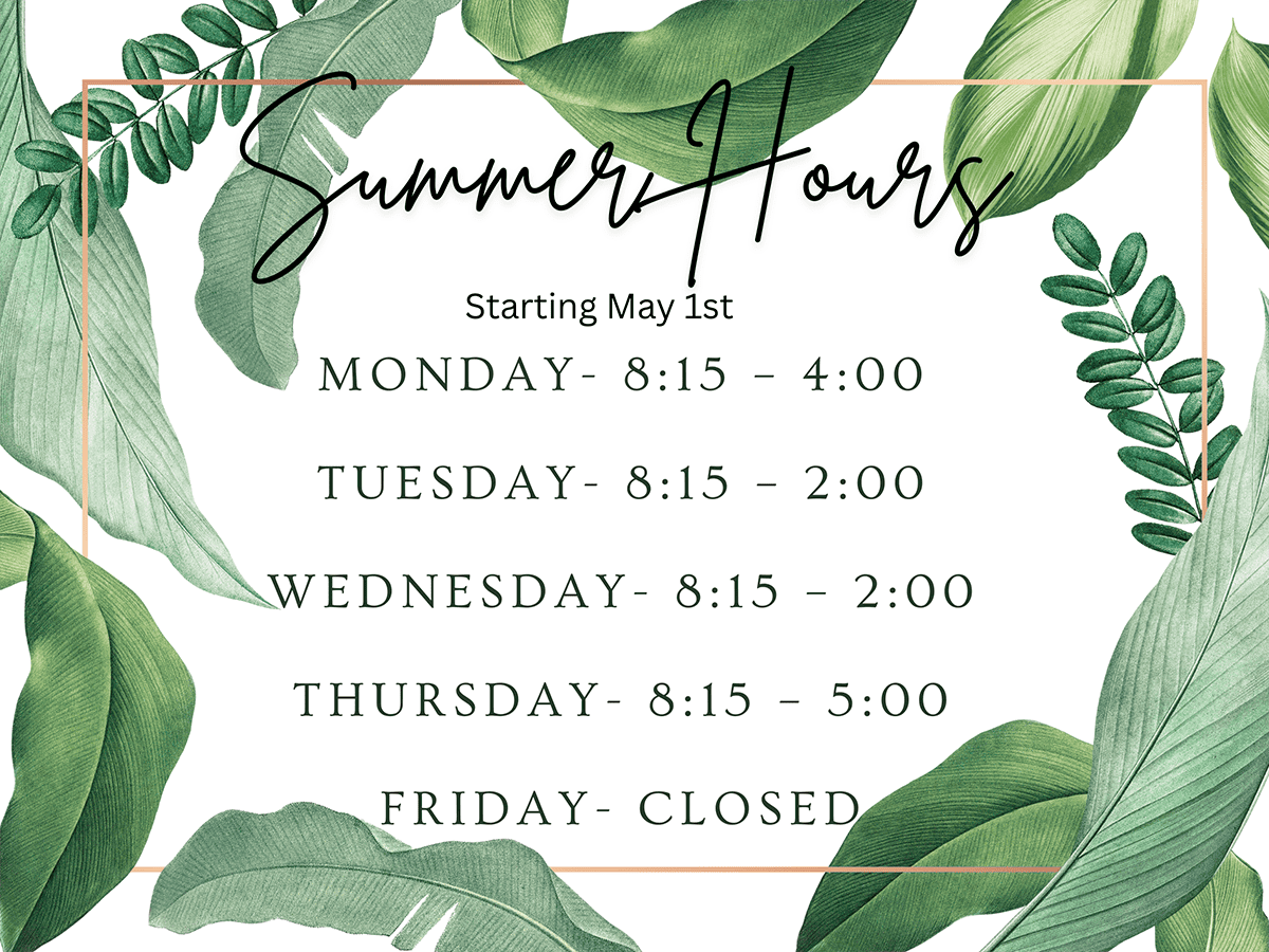 summer hours